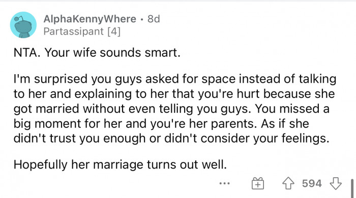 It's hard to know how to react when you don't understand the entirety of how this family works or who they are.