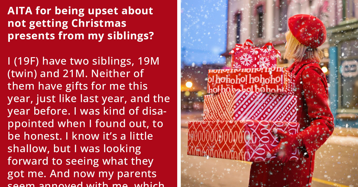 Redditor Angry For Never Receiving Christmas Gifts From Her Brothers, Parents Say She Is Overreacting