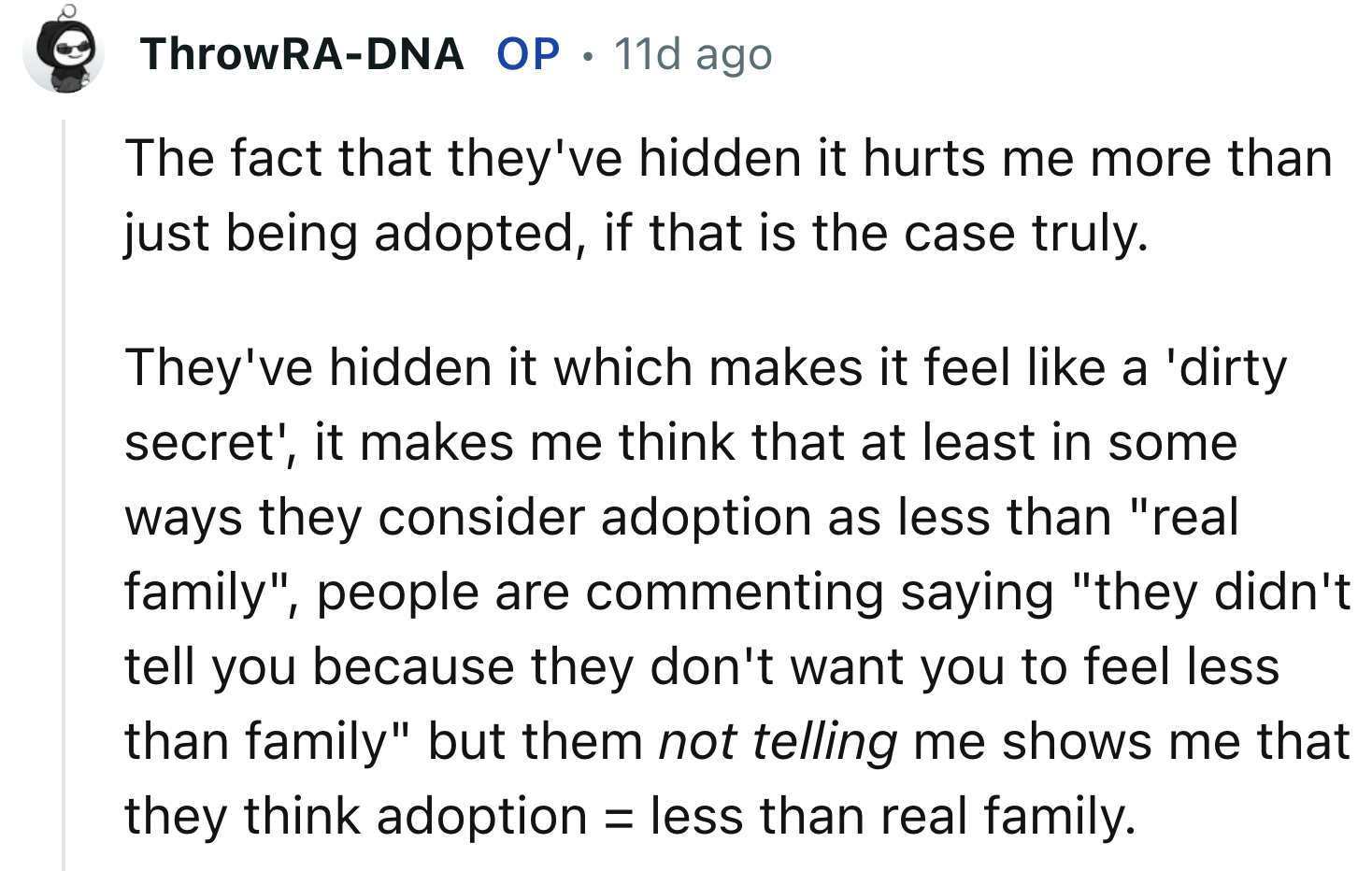 Parents Have a Reason for Hiding It