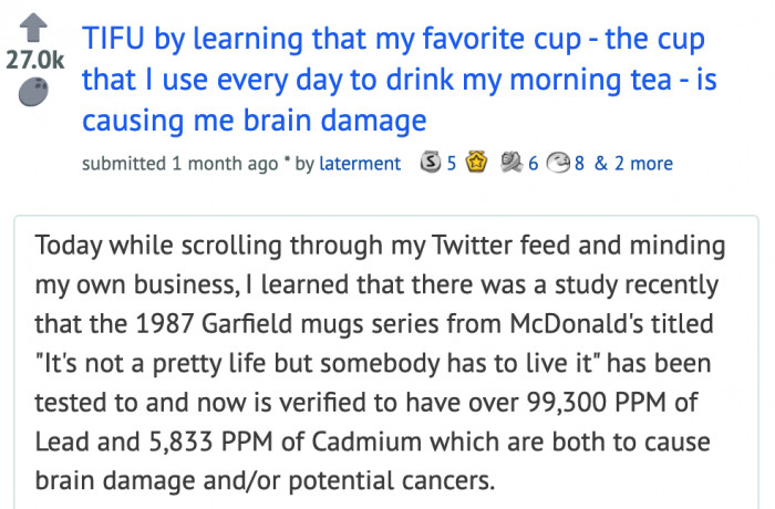 If you own the same cup, stop drinking from it immediately!