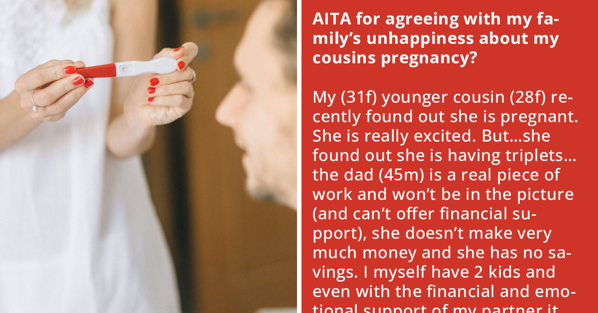 Redditor Gets Threatened By Pregnant Cousin For Sharing Family's Displeasure About Her Pregnancy