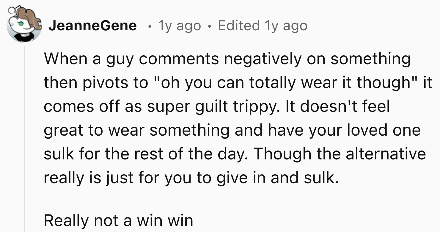 Guys Commenting Negatively On Something