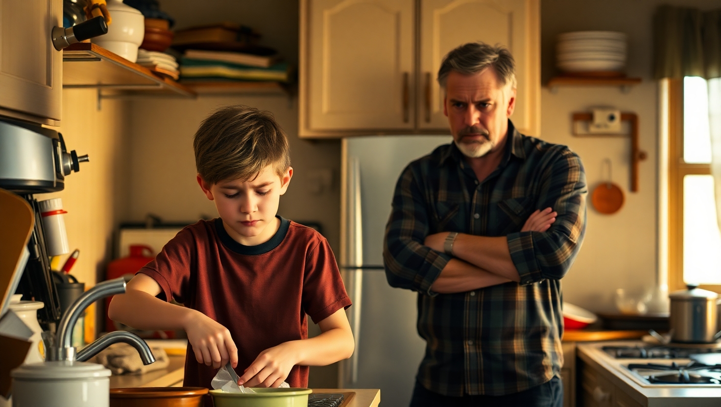 Is it fair for a thirteen-year-old to do these chores alone? AITA for snapping at my dad?