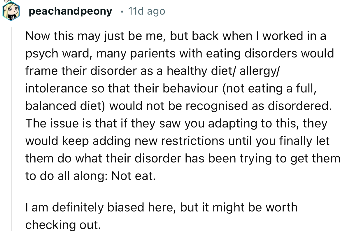 If OP keeps adapting to Liz’s demands, she could keep coming up with new complaints each day