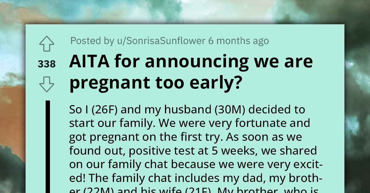 Expectant Mom Shares Baby News With Family, Faces Unexpected Backlash From Brother Amid Fertility Struggles With His Wife