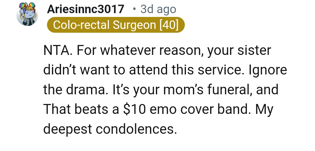 Below are some of the most upvoted comments from other Redditors for you to read through