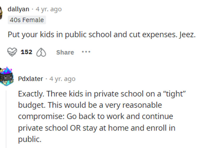 This seems like a small solution they can implement to cut expenses now, but there needs to be a longer-term solution in place.