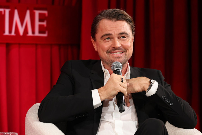 Leonardo DiCaprio posed in Hollywood, referencing his early breakdancing ambition