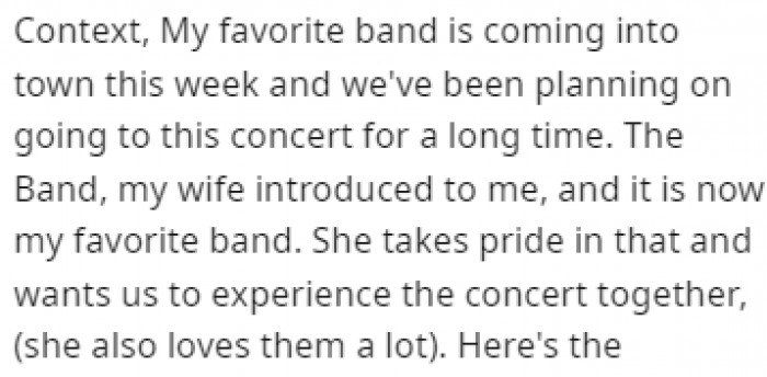 What makes it even more special for the couple is the fact that the wife introduced her husband to the band