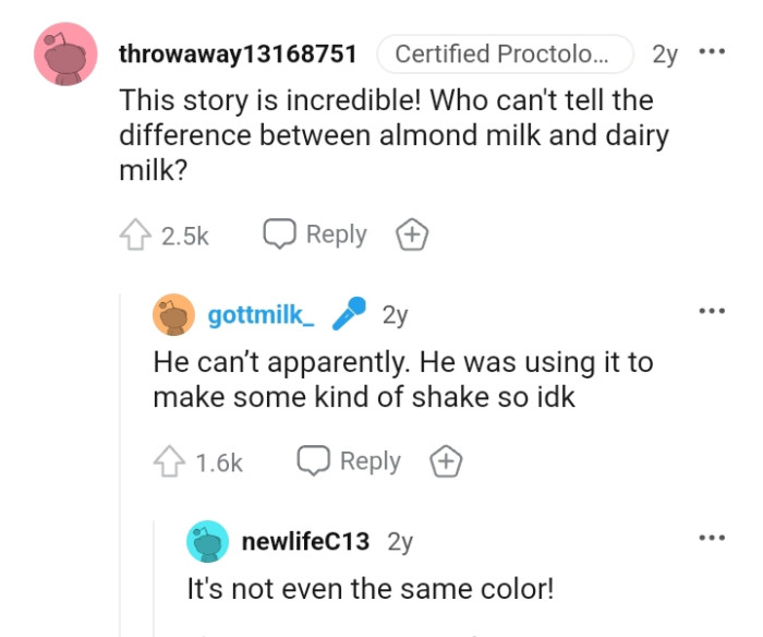 The difference between almond milk and dairy milk