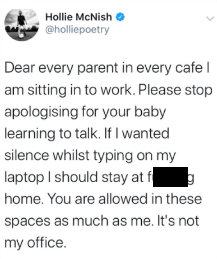 13. It's called a shared space for a reason.