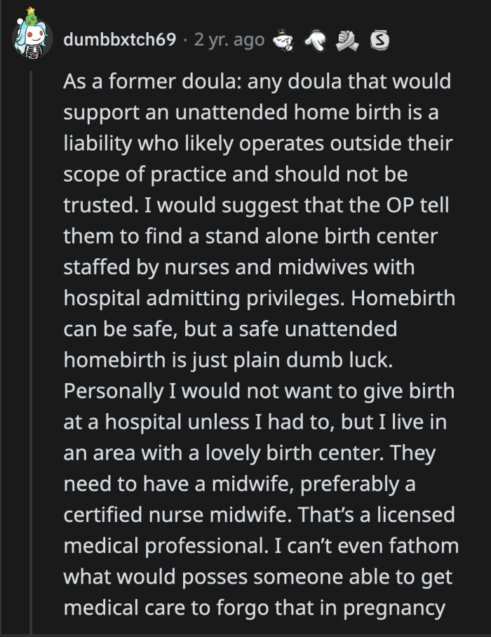 These expecting parents are either naive or ignorant of all the potential risks they are putting the pregnant mom and the newborn in