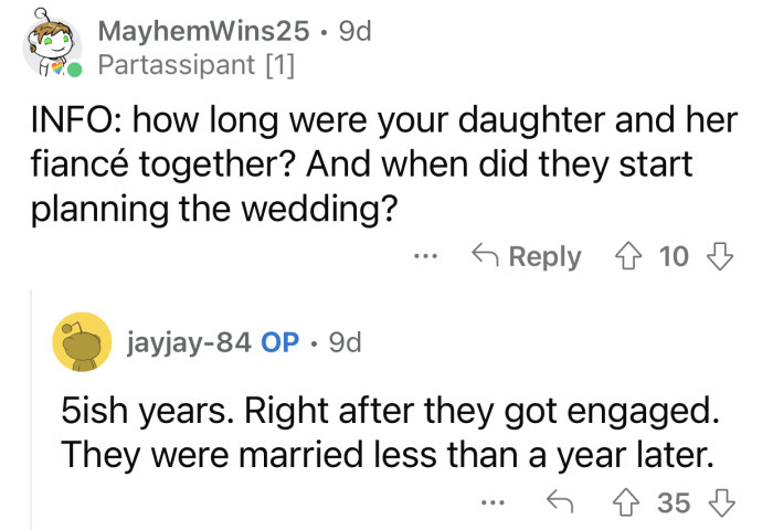 One user requested more info, and OP provided it.