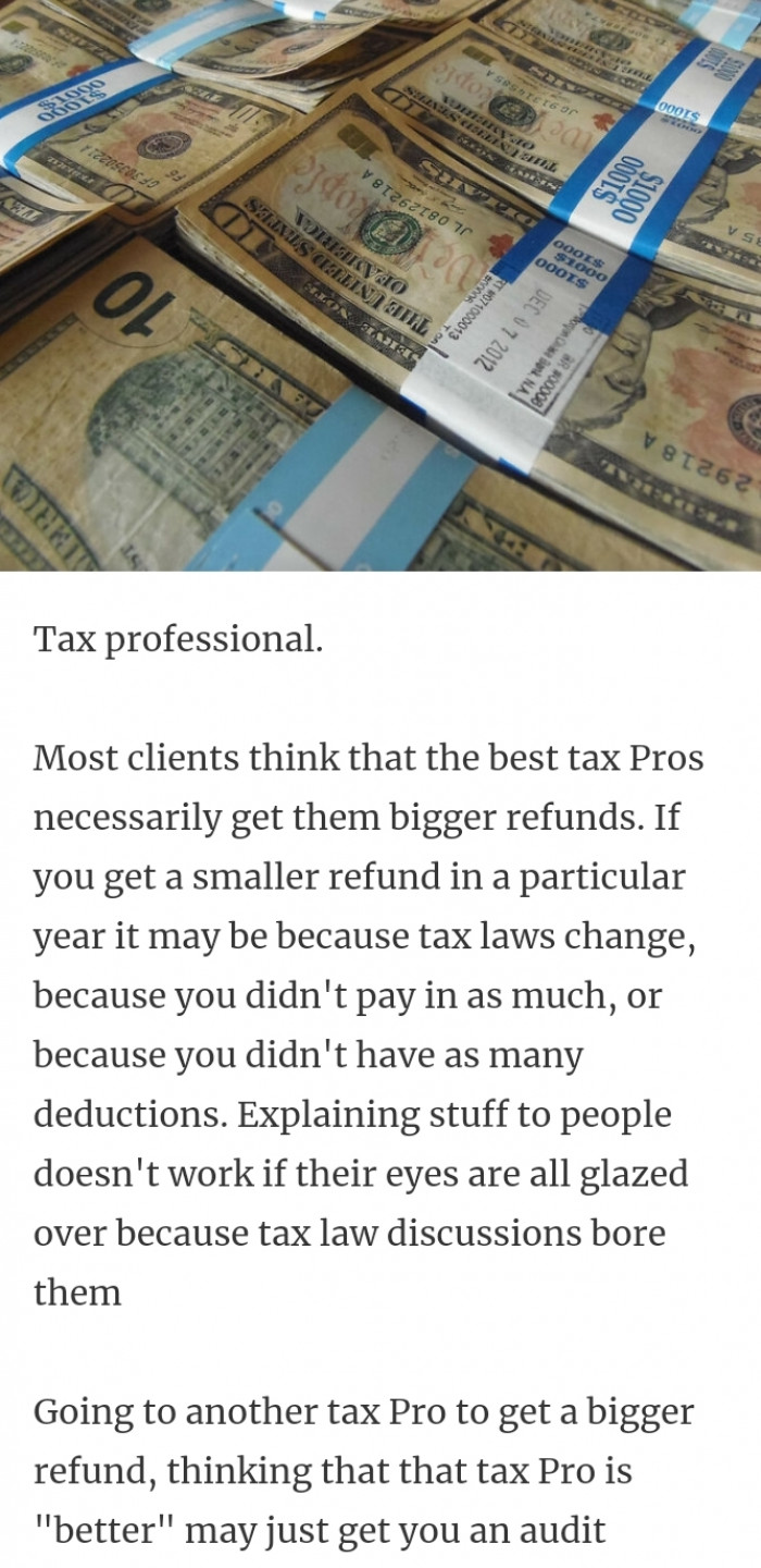 28. From a tax professional