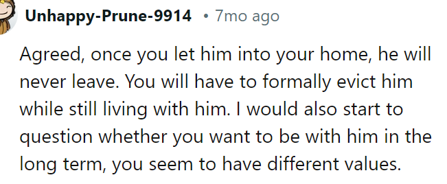 Another Redditor agreed