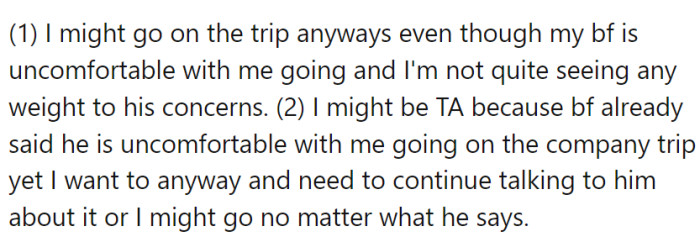 OP has offered the following explanation for why they think they might be the a-hole: