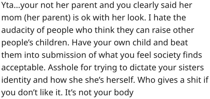 He should have his own child if he wants to correct children.