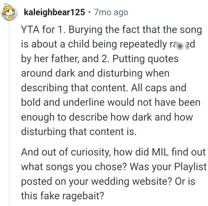 This Redditor says that it is dark and disturbing