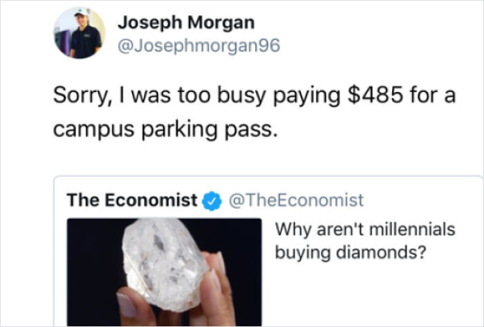 49. Don't even get me started on the lie that is the diamond industry, lol.