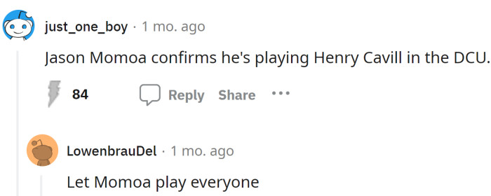 Let Momoa play everyone