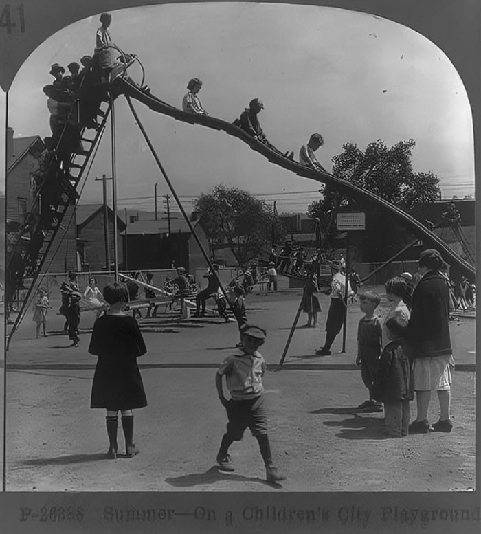 Summer - On A Children's City Playground 1926