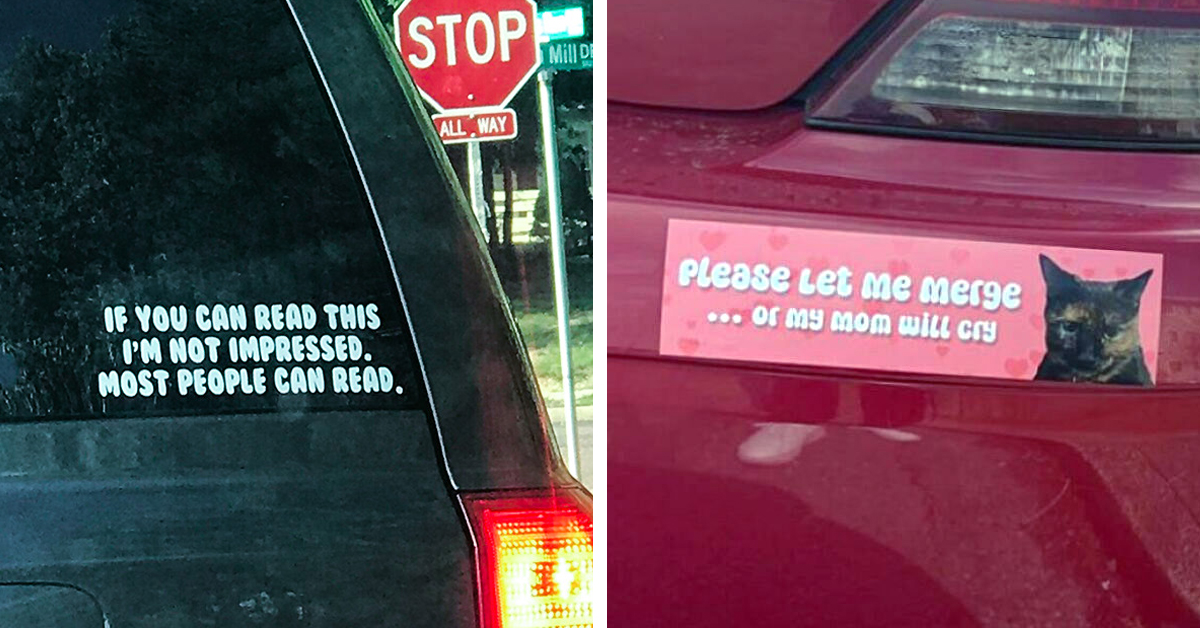 Here Are 50 Of The Funniest Bumper Stickers Found By Different People All Over The World