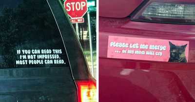 Here Are 50 Of The Funniest Bumper Stickers Found By Different People All Over The World