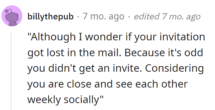 The mailbox wonders, but it's all good—practicing the surprised face just in case!