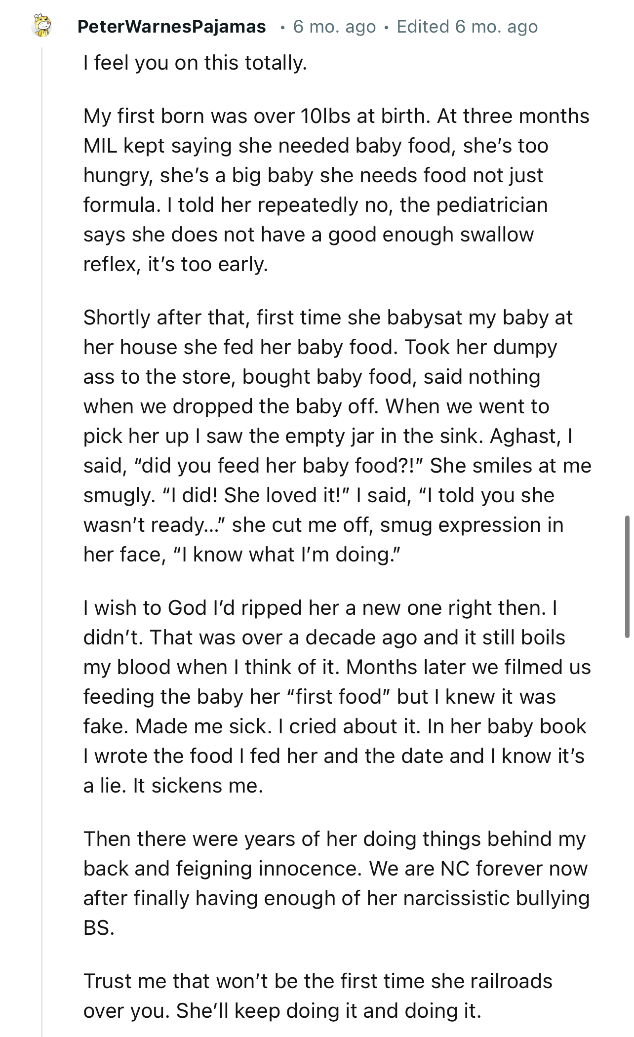 “Trust me, that won’t be the first time she railroads over you. She’ll keep doing it.”