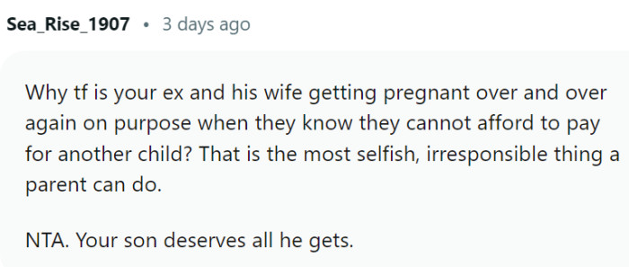 Why do they keep having children?