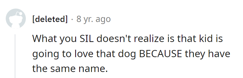 Looks like they're in for a 'same-name, same-game' friendship! Dogs and kids unite!