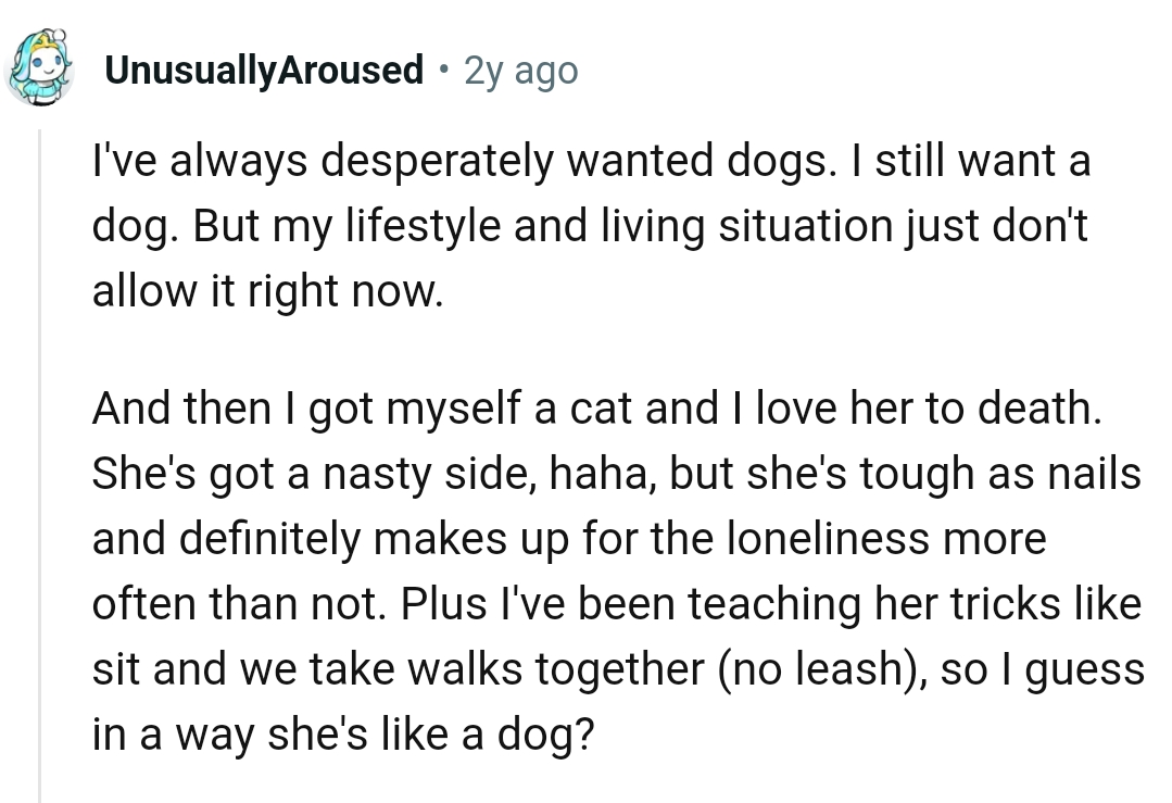 This Redditor has always wanted dogs