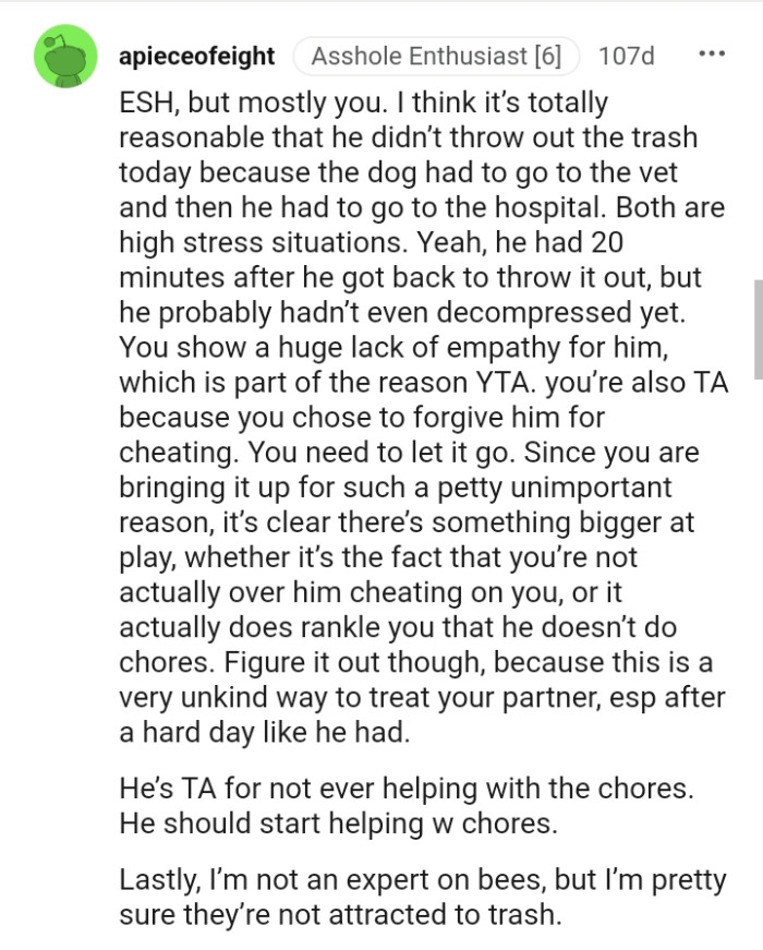 The OP is bringing it up for such an unimportant reason