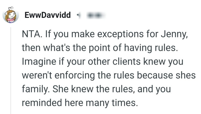 OP's SIL wouldn't say that she doesn’t know the rules