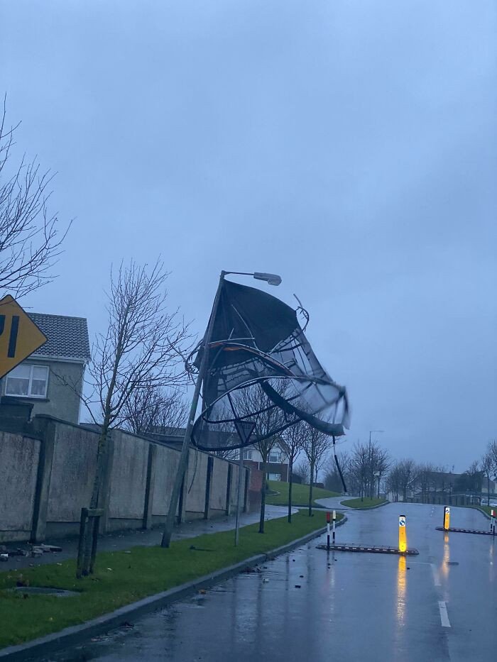 "Not Tying Down The Trampoline During A Storm"