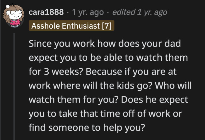 OP's dad didn't plan this honeymoon properly. He overestimated how much he can ask from OP or OP's mom.