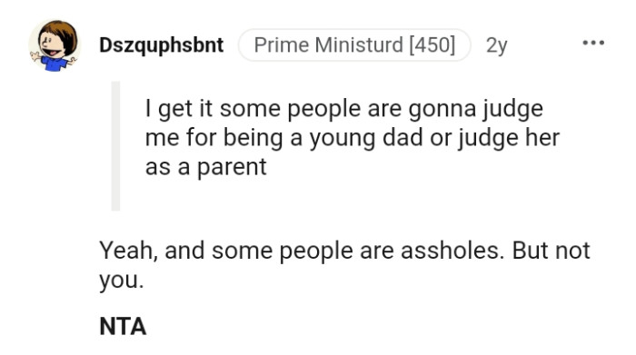 Let's head into the comments section and find out what other Redditors have to say regarding the story