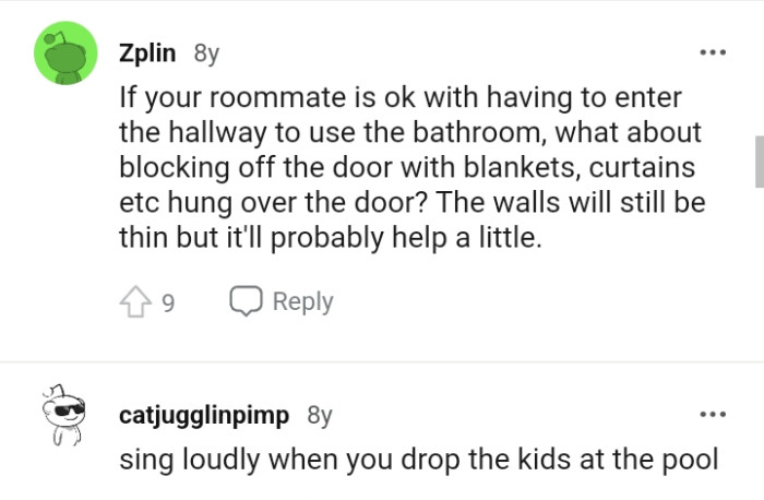 Blocking off the door