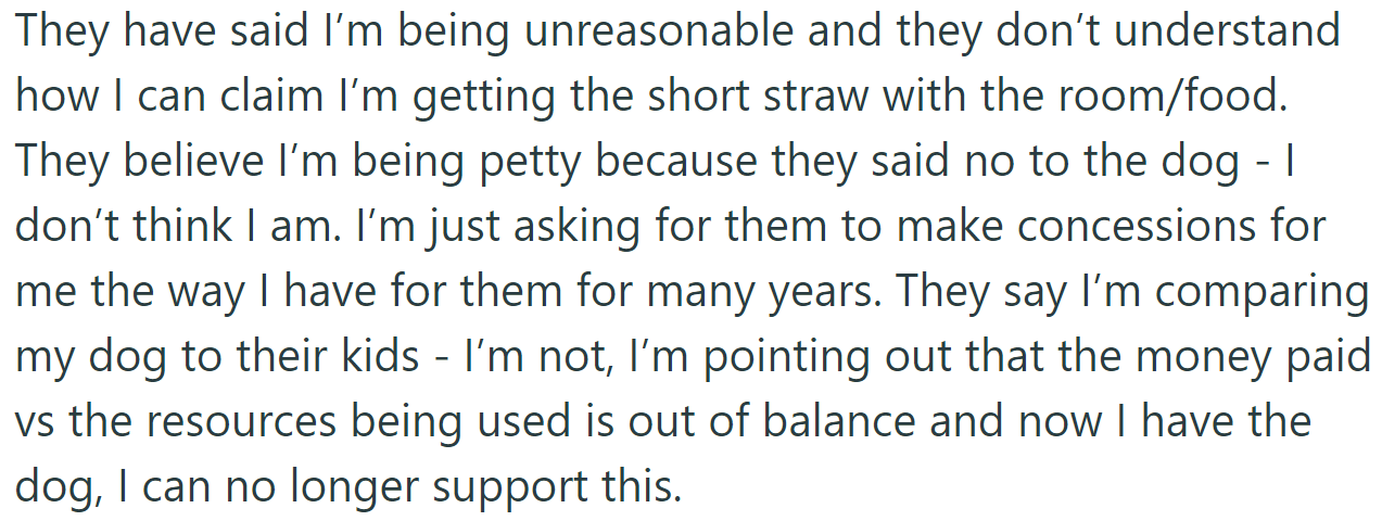 Friends accused her of being unreasonable: