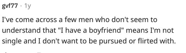 15. Do Not Bother Someone Who Has a Boyfriend