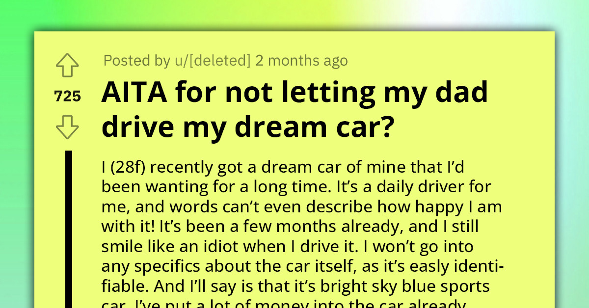 28-Year-Old Argues With Her Dad After She Prohibited Him From Driving Her Brand New $43k Sports Car He Helps Maintain