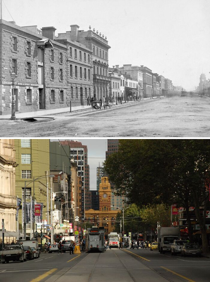 Melbourne 1870 vs. 2010