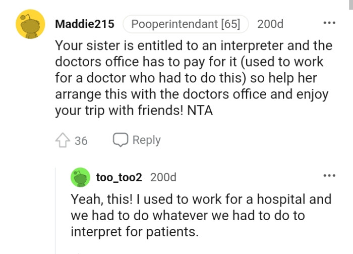 Helping Her Arrange It with the Doctor's Office