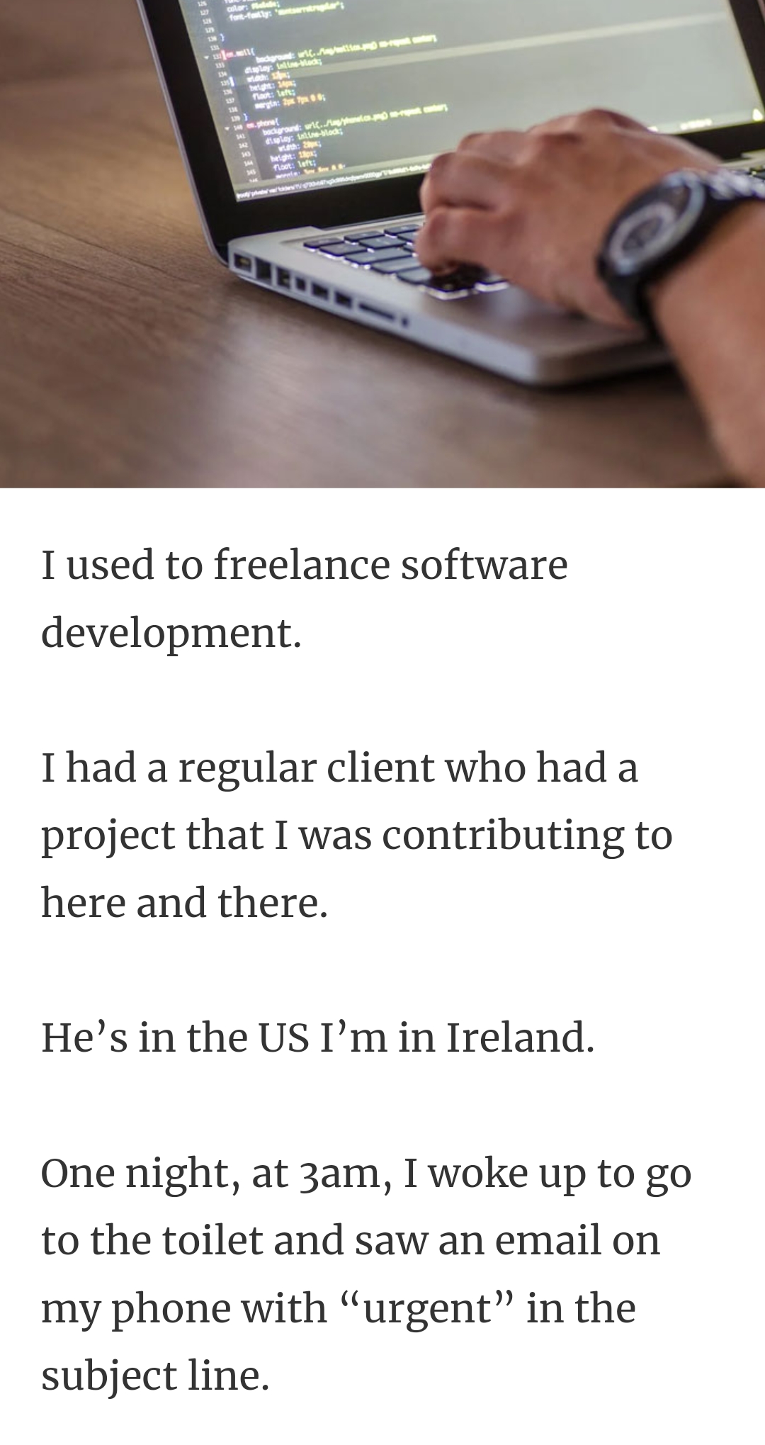 34. Freelance software development