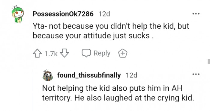 Your attitude just sucks