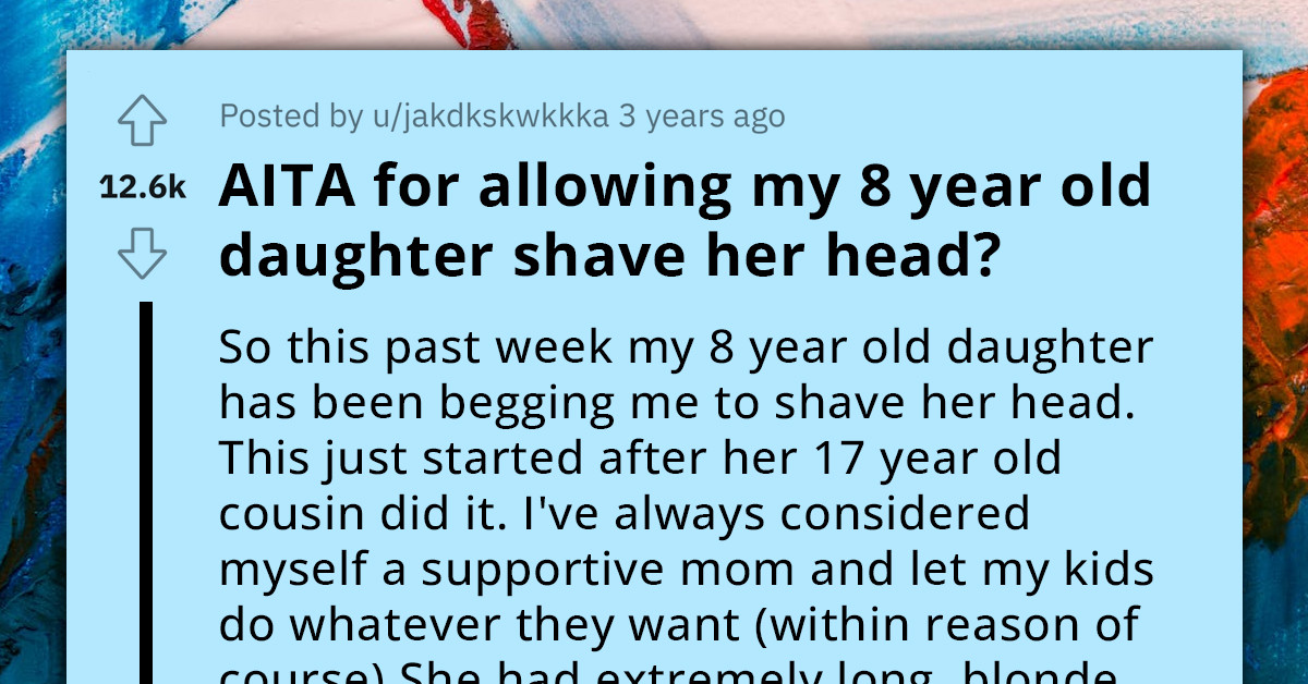 Woman Lets Her 8-Year-Old Daughter Shave Her Head, Despite Family's Disapproval