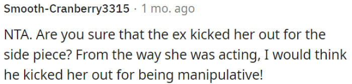 OP is not in the wrong.