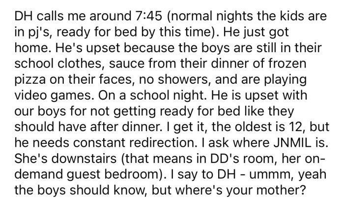 The OP says her MIL does not take babysitting seriously.