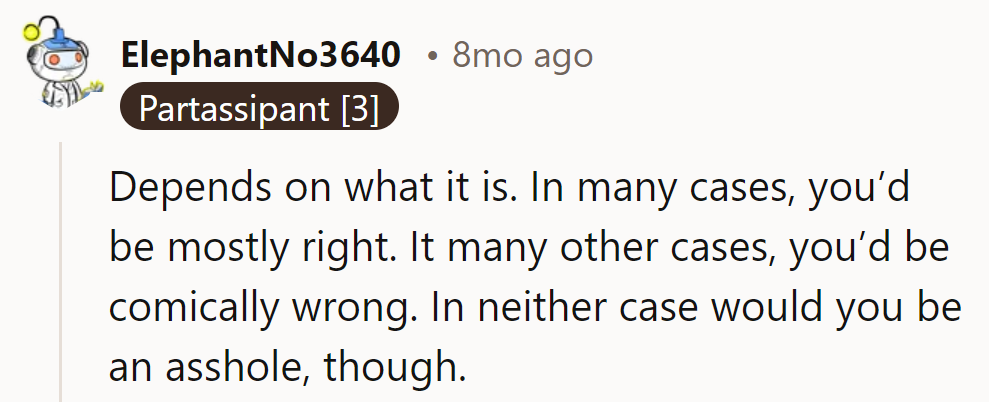 Sometimes he's on point, sometimes it's a grocery store comedy. But hey, no jerks in sight!