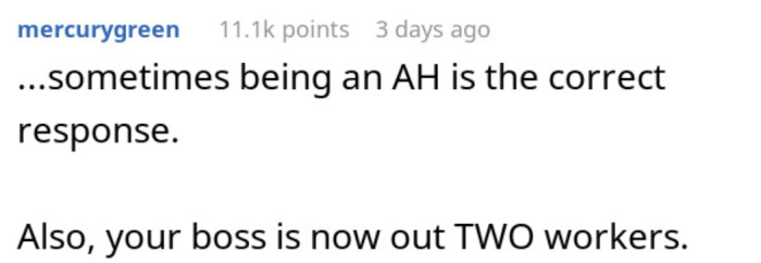 Sometimes you need to be an AH.